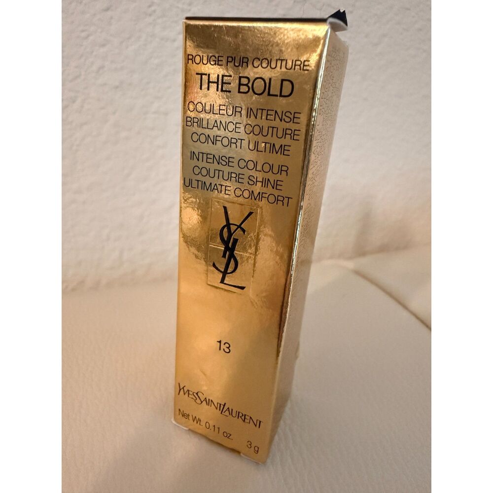NIB Yves St Laurent Rouge Pur Couture The Bold Lipstick # 13 Nude Era - Picture 8 of 10